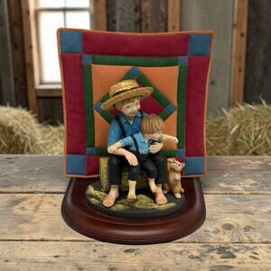 Amish Heritage Collection Eli & Benjamin Figurine Annette Ryder Willitts 30013